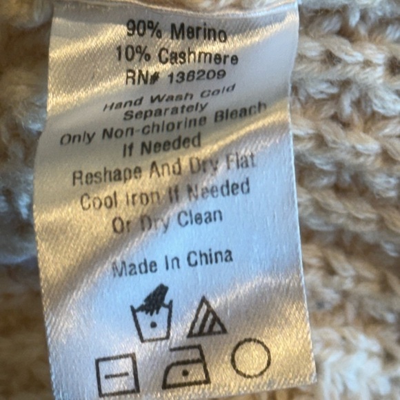 Hatch maternity merino wool/cashmere waffle weave turtleneck sweater sz OS - Picture 10 of 11